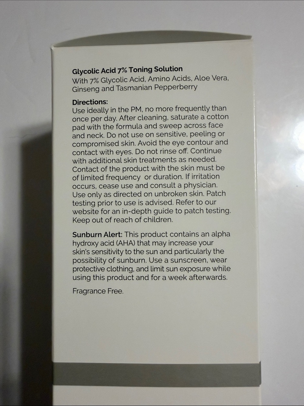 The Ordinary Glycolic Acid 7% Exfoliating Toning Solution - 240ml/8oz - Picture 5 of 6